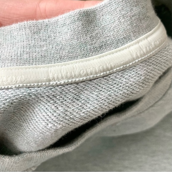Lululemon All Yours Crew Neck Pullover Sweatshirt Heathered Island Mist size 2 - Picture 7 of 8